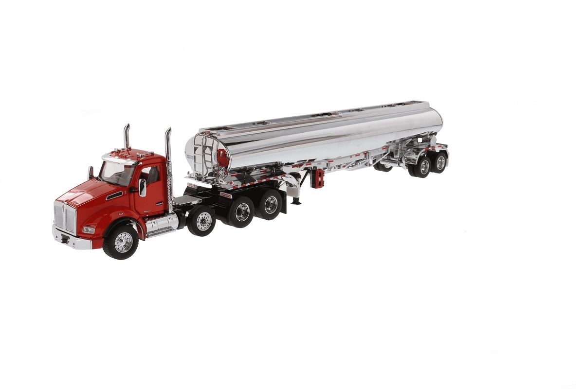 Kenworth T880 SBFA Day Cab with Heil Fleet Duty Tank Trailer - 1:50